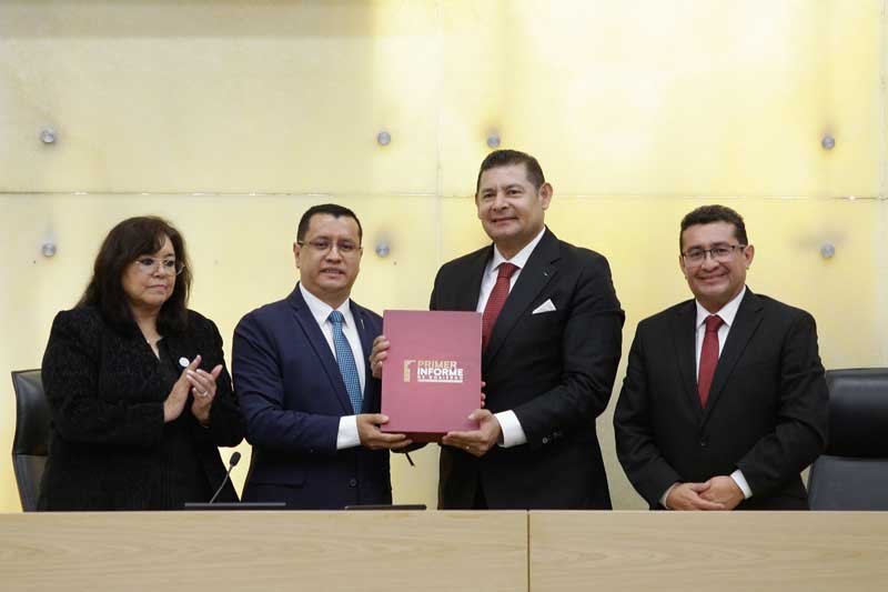 “El saqueo no quedará impune”, afirma Armenta en su Primer Informe