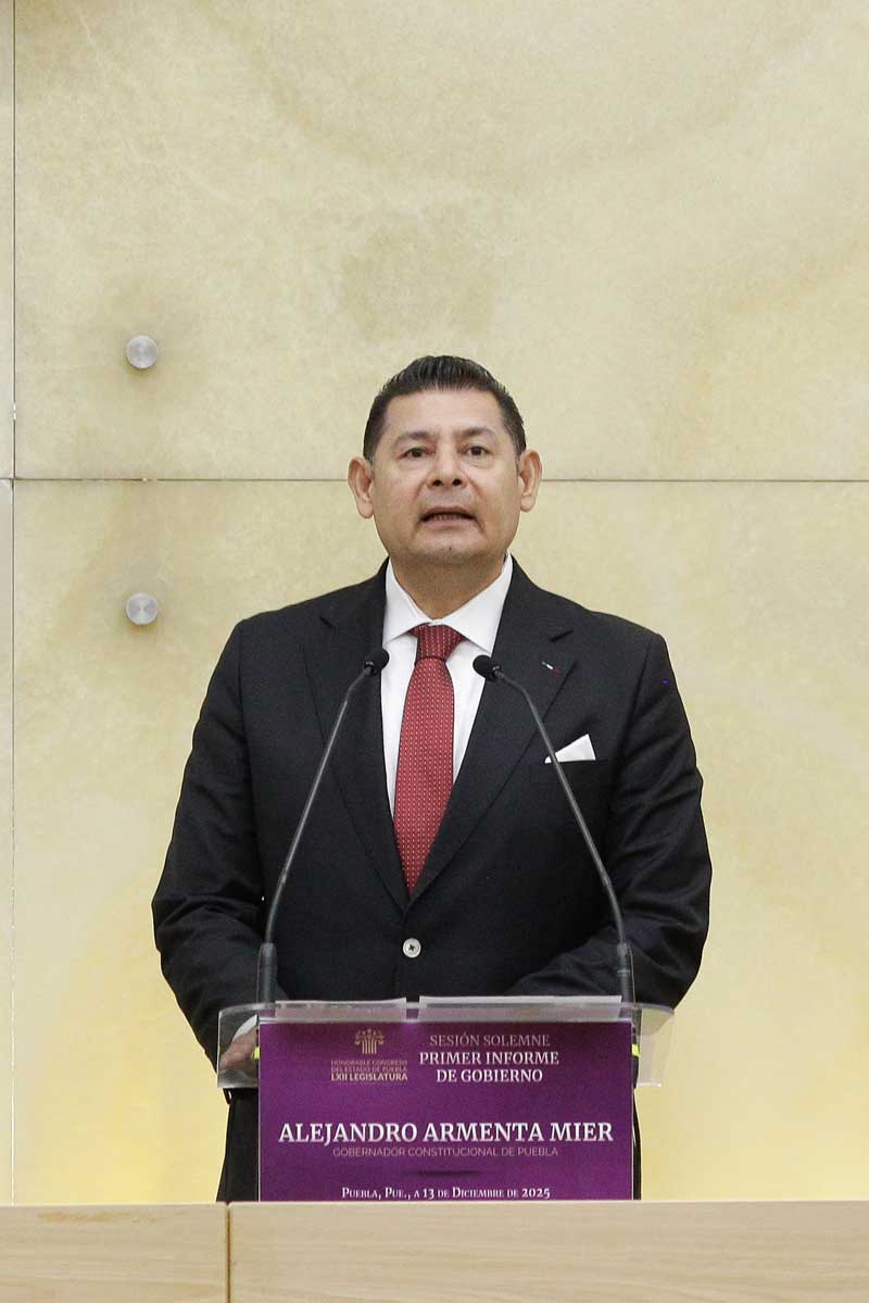 “El saqueo no quedará impune”, afirma Armenta en su Primer Informe