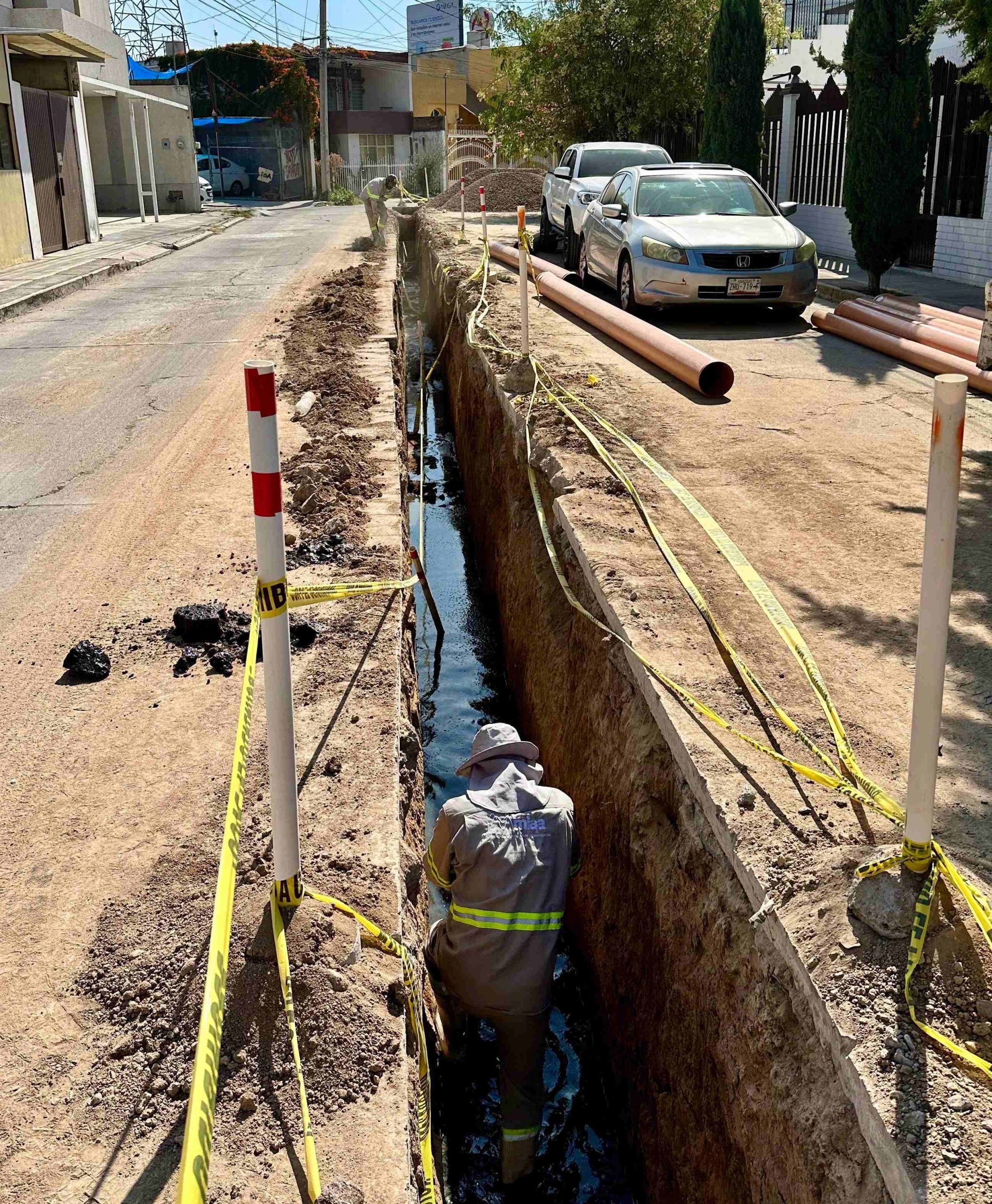 Rehabilitan red sanitaria en fraccionamiento la Concordia