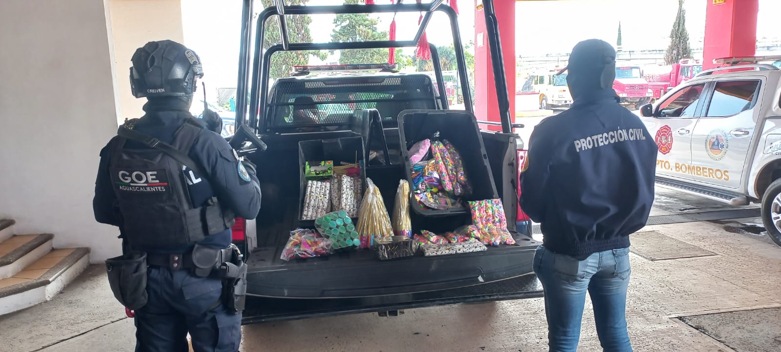 Aseguran casi 400 kilogramos de pirotecnia en un fin de semana en Aguascalientes