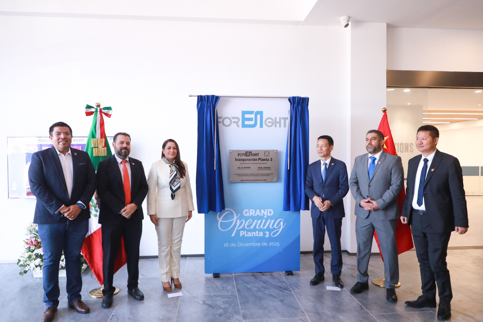 Foresight inaugura en Aguascalientes su planta más grande del mundo con inversión de 899 mdp