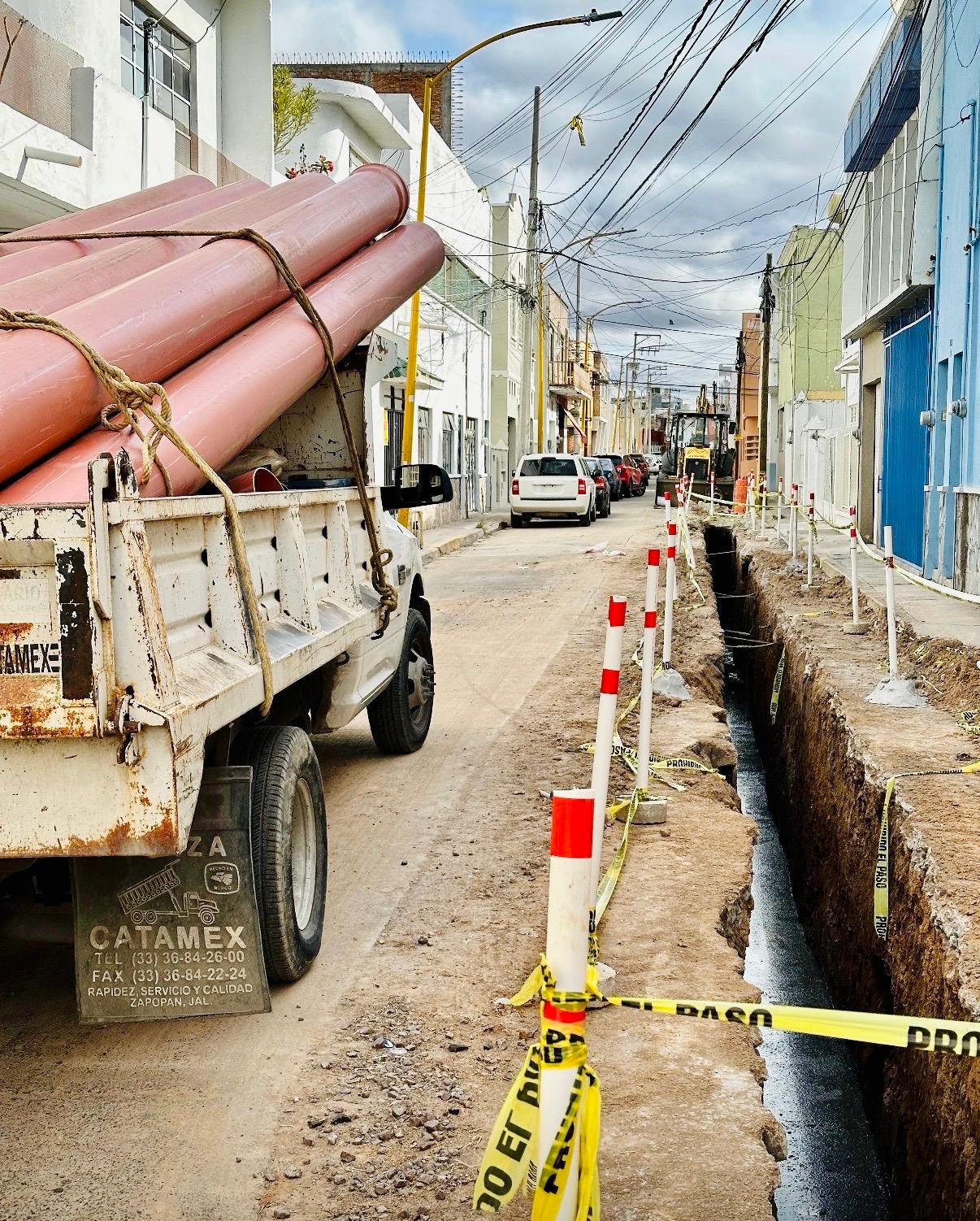 Sustituyen 80 metros de tubería en el Centro de Aguascalientes