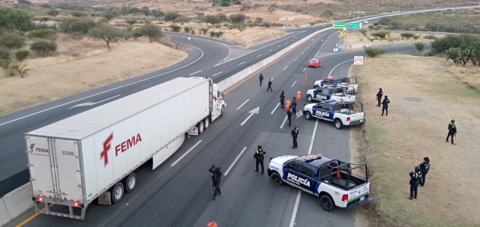 Guanajuato sale del top 5 en robo a transporte y prometen blindaje carretero