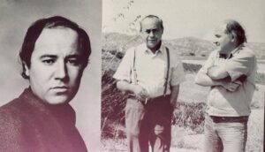 imagen: El escritor siciliano Leonardo Sciascia junto al periodista y escritor tijuanense Federico Campbell / Nw baja California.