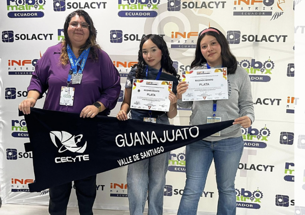 Estudiantes de Guanajuato ganan oro en concurso tecnológico en Bolivia 
