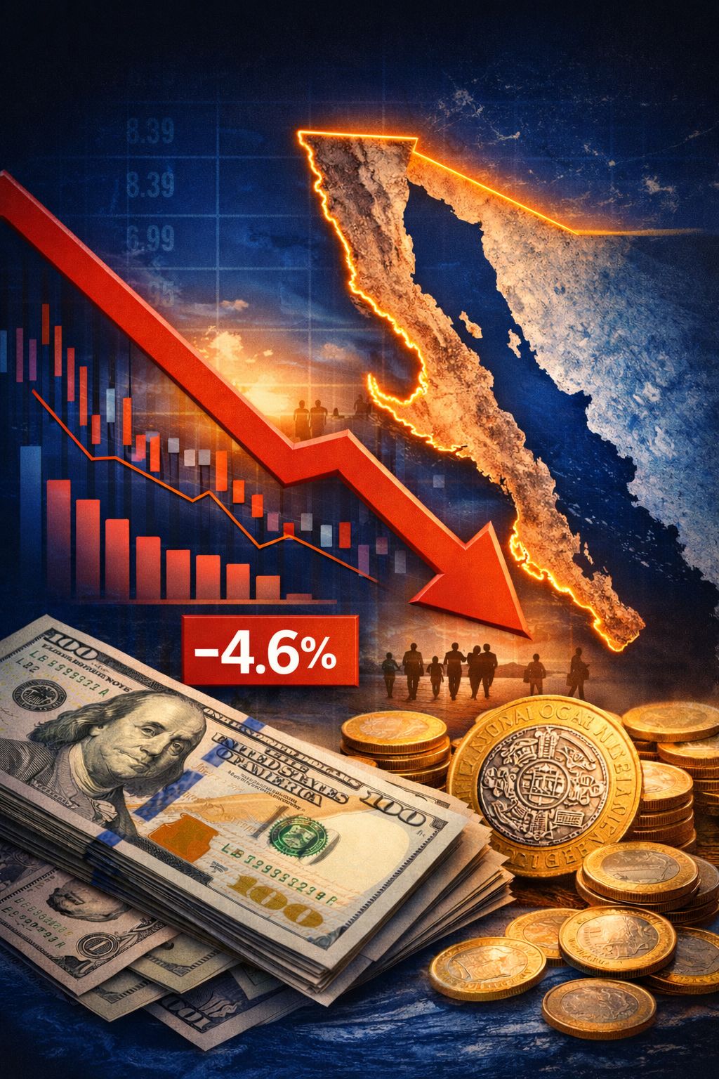 imagen: Disminución de las remesas y su impacto en Baja California /Nw Noticias Baja California