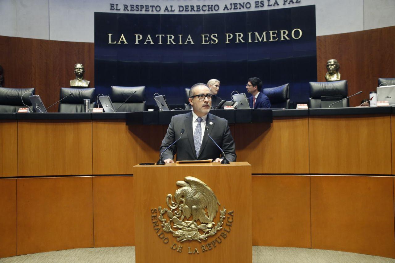imagen: Senador Máximo García López en uso de la tribuna / Nw Noticias Baja California