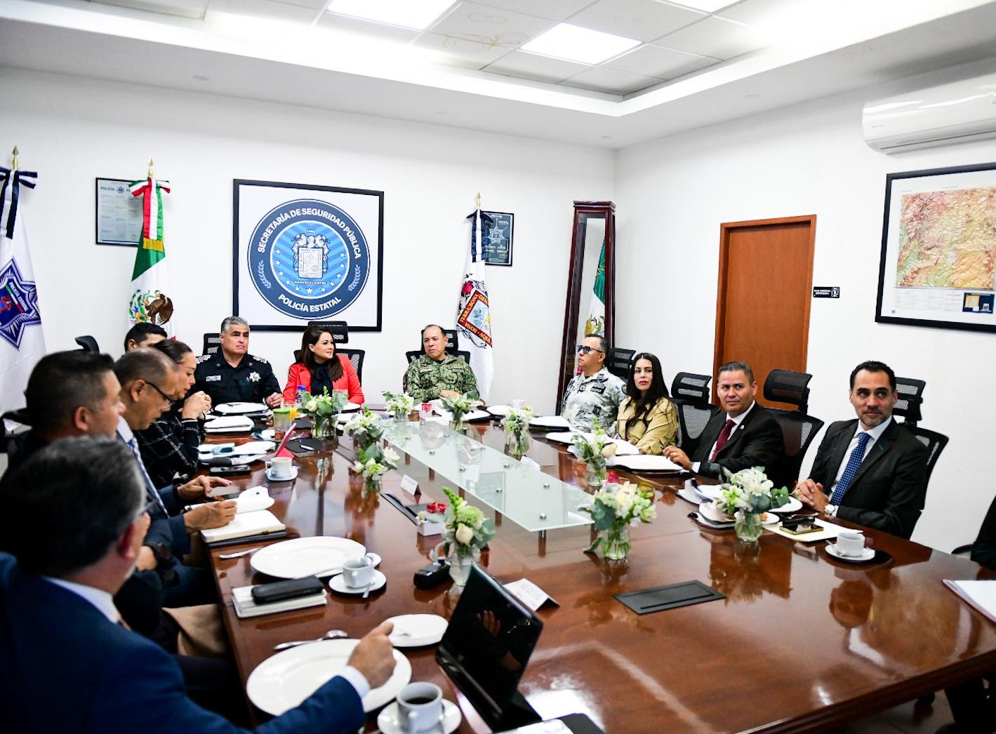 Evalúan avances en la Mesa Estatal de Seguridad en Aguascalientes