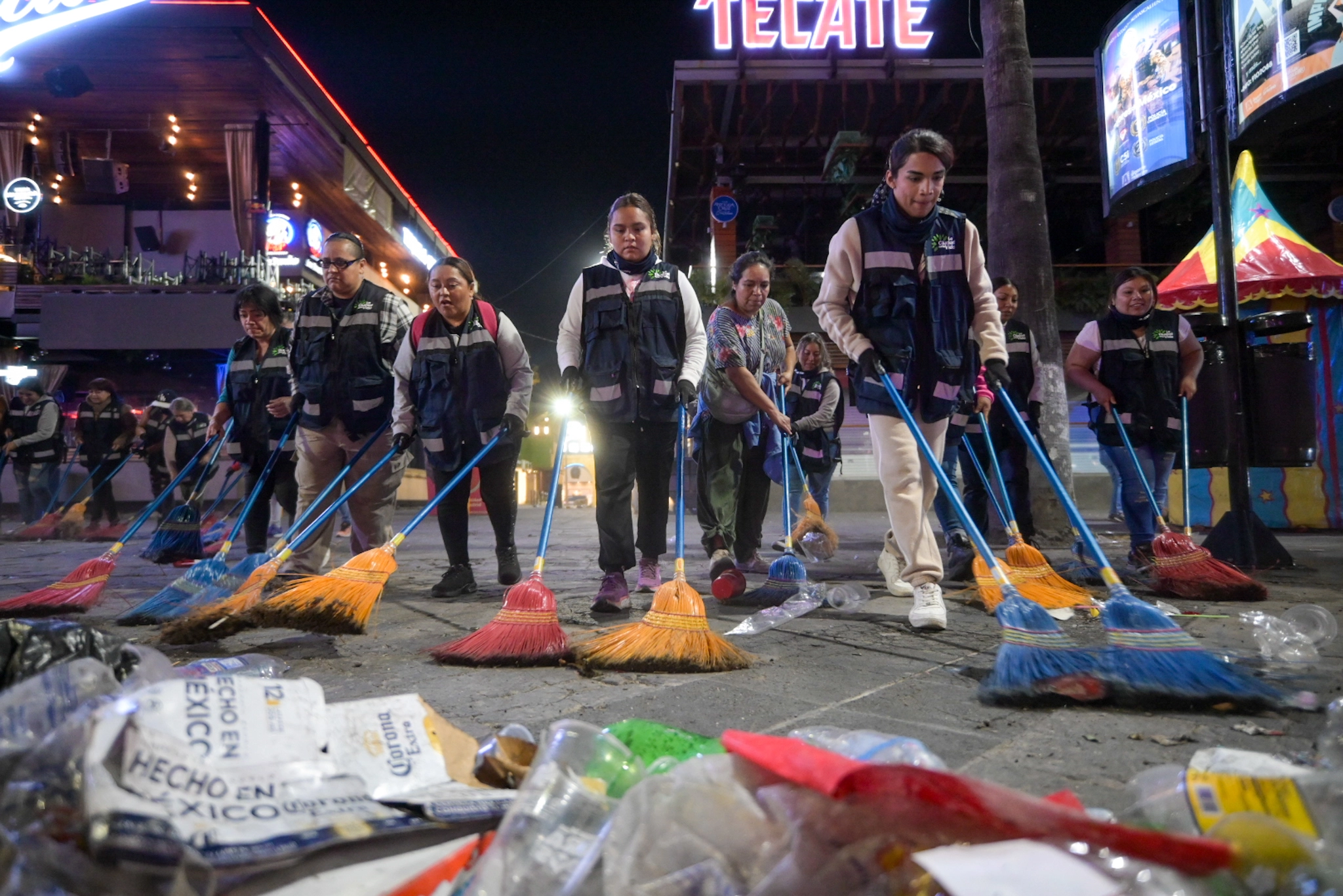 Así fue el primer operativo de limpieza en la FNSM