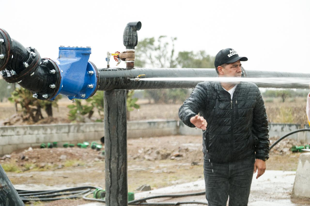 Tras años de suministro irregular, estrenan pozo de agua en Buenavista de Peñuelas