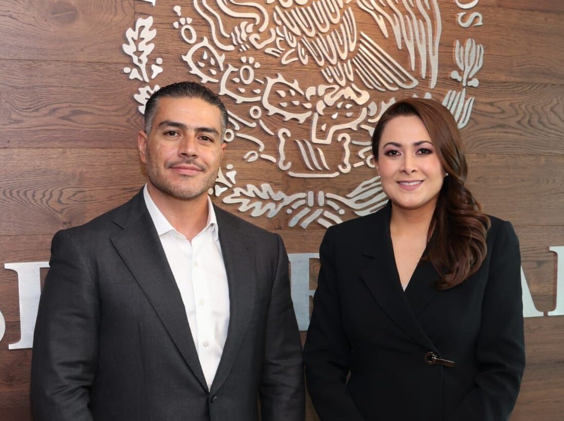 Se reúnen Tere Jiménez y Omar García Harfuch para analizar estrategia de seguridad