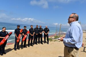 Imagen: Mensaje de reconocimiento del Presidente Jorge Ochoa, a salvavidas de Bomberos de Tijuana / Nw Baja California.