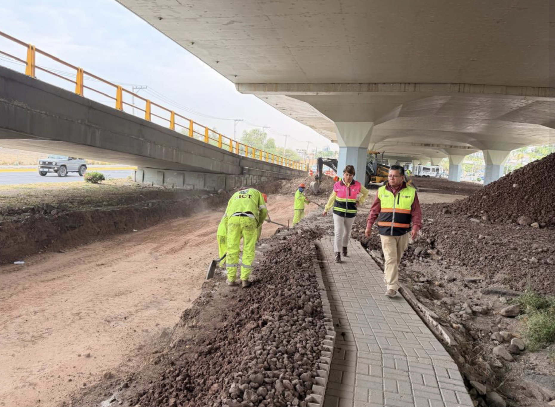 Arranca rehabilitación del Distribuidor Benito Juárez en León