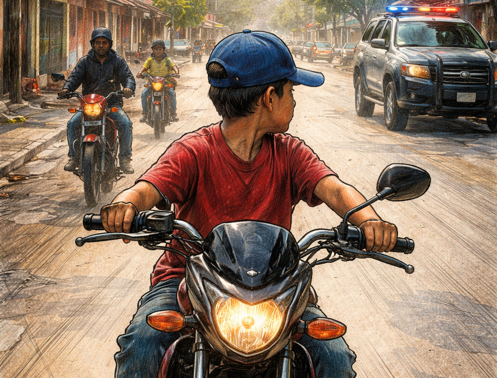 Detectan menores de hasta 10 años conduciendo motocicletas en Aguascalientes