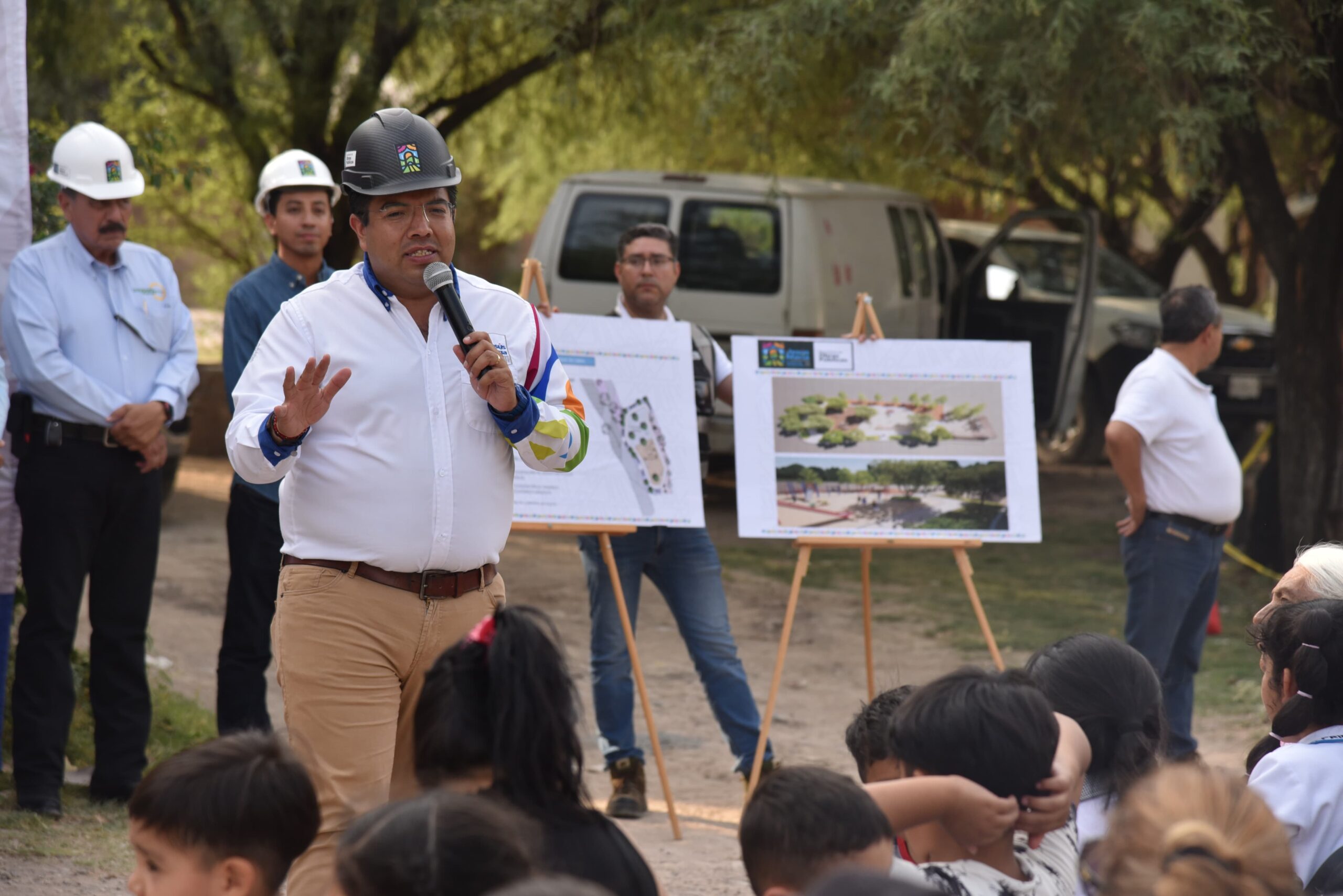 Inician construcción de nuevo parque recreativo en Corral de Barrancos, Jesús María