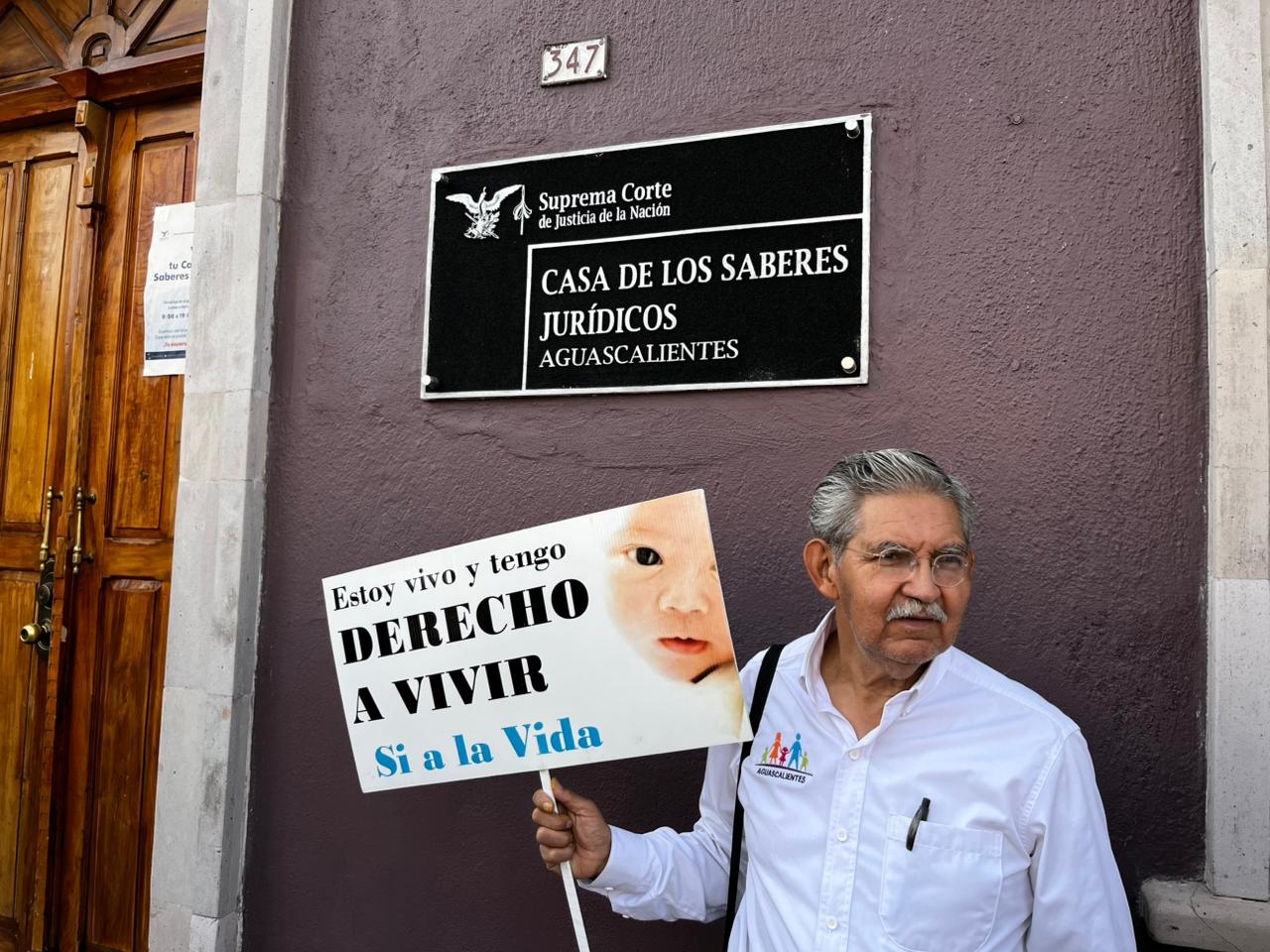Protestan contra proyecto de la Corte que revertiría límite de 6 semanas para el aborto en Aguascalientes