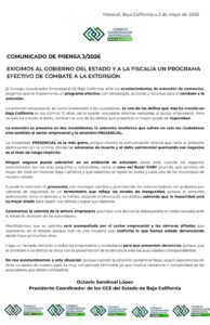 Comunicado Consejo Coordinador Empresarial