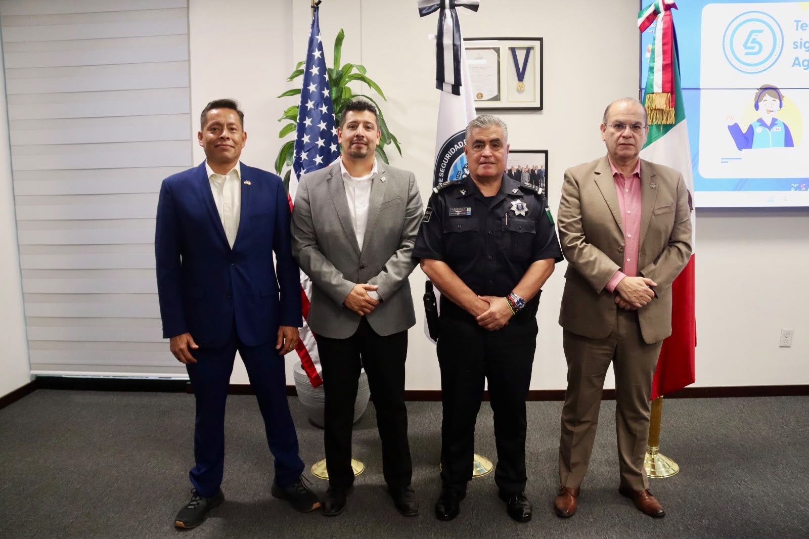 Reconoce embajada de Estados Unidos trabajo de seguridad de Aguascalientes