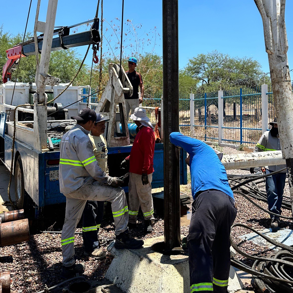 MIAA realiza mantenimiento en pozo y atiende fugas de agua en distintos puntos de la ciudad