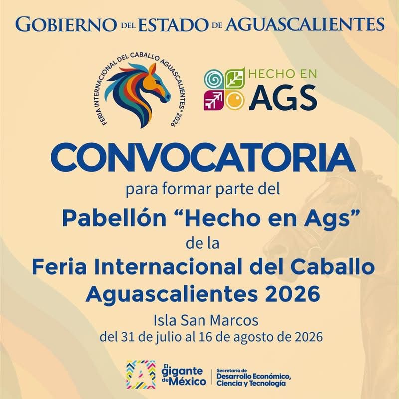 ¿Quieres que tus productos sean vendidos en la Feria Internacional del Caballo Aguascalientes 2026? ¡Inscríbete ya!