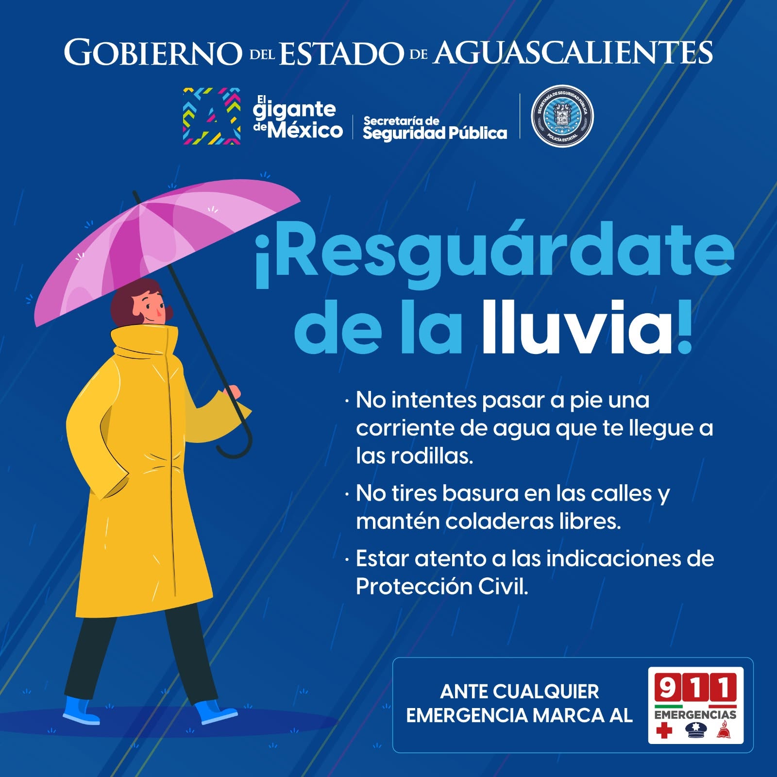 No te arriesgues durante esta temporada de lluvia