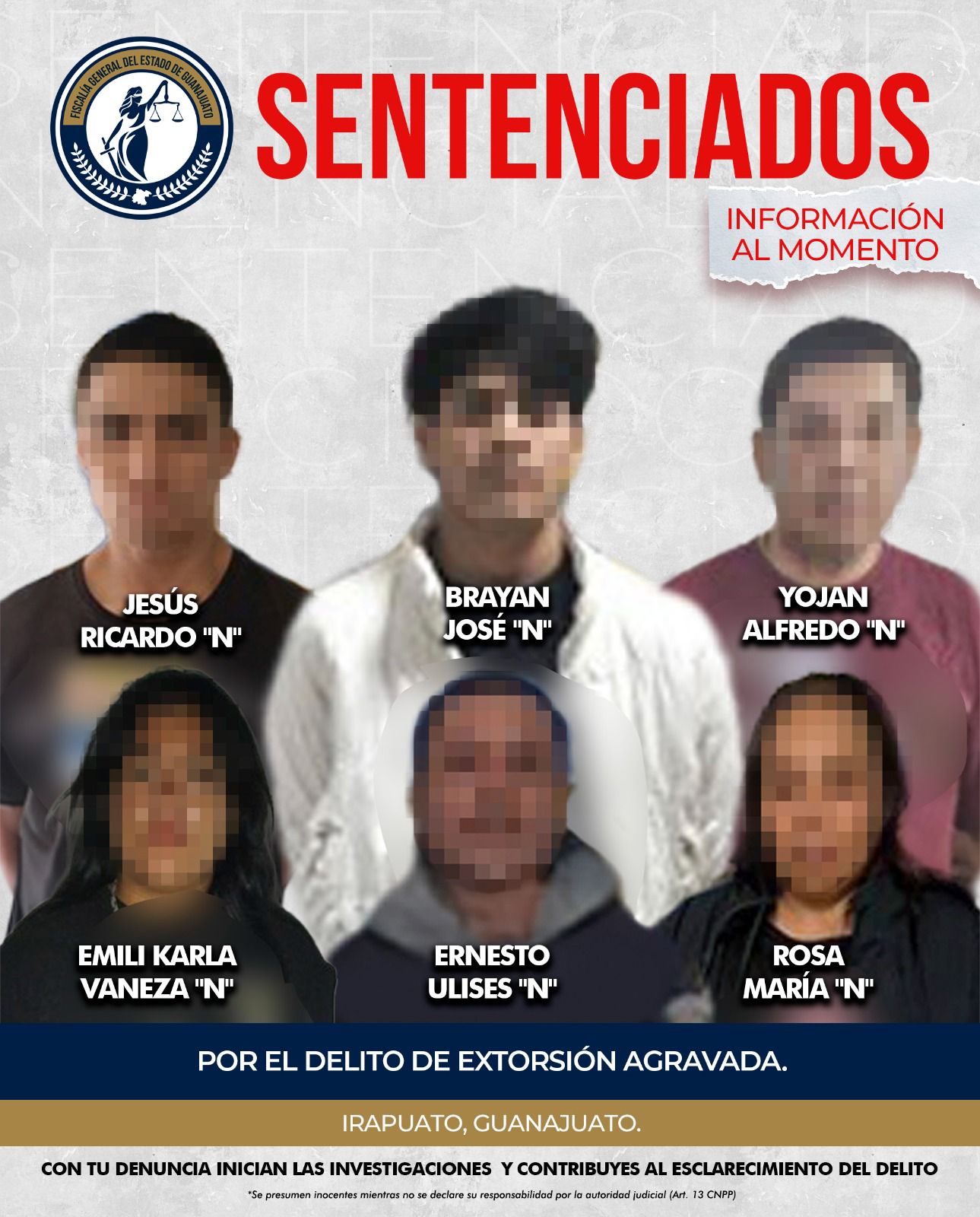 Desarticulan red de extorsión que afectó a 20 negocios en Irapuato