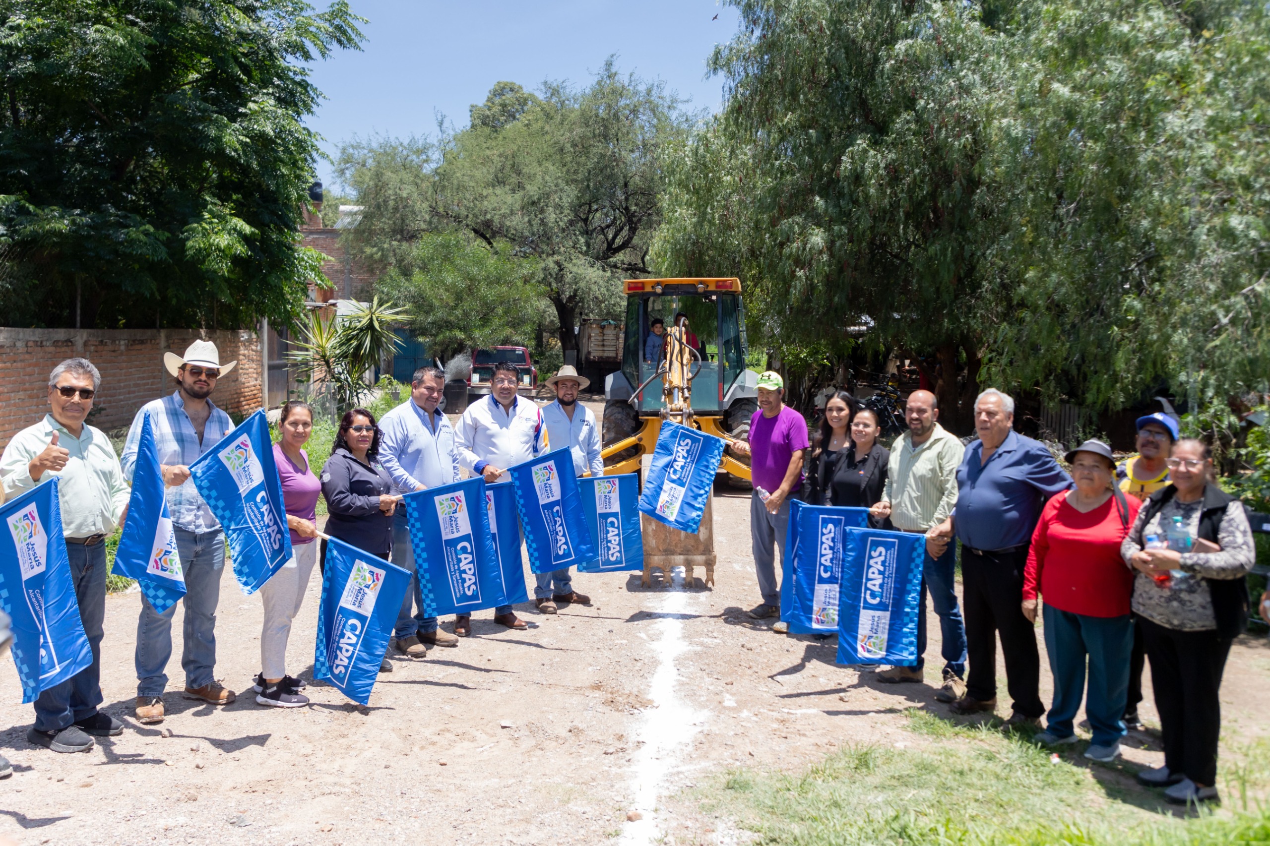 Inician obra de drenaje sanitario en San Antonio de los Horcones