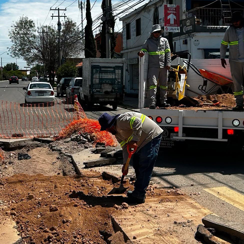 MIAA avanza con trabajos de rehabilitación hidráulica en Avenida Constitución