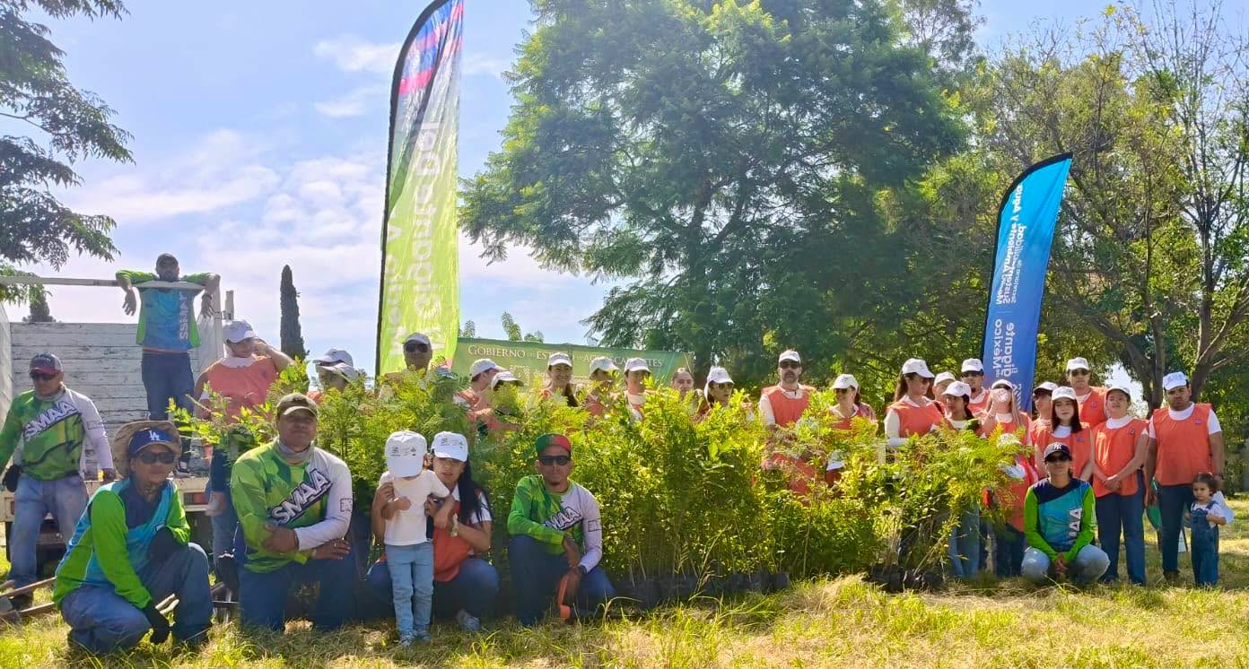 Plantan 300 nuevos árboles en el Parque Rodolfo Landeros con apoyo de la iniciativa privada
