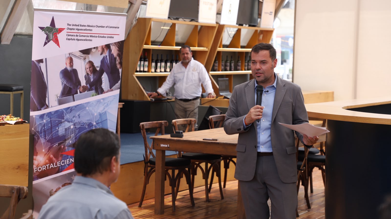 Presenta SEDECyT acciones para robustecer la economía de Aguascalientes en la Cámara de Comercio México-Estados Unidos