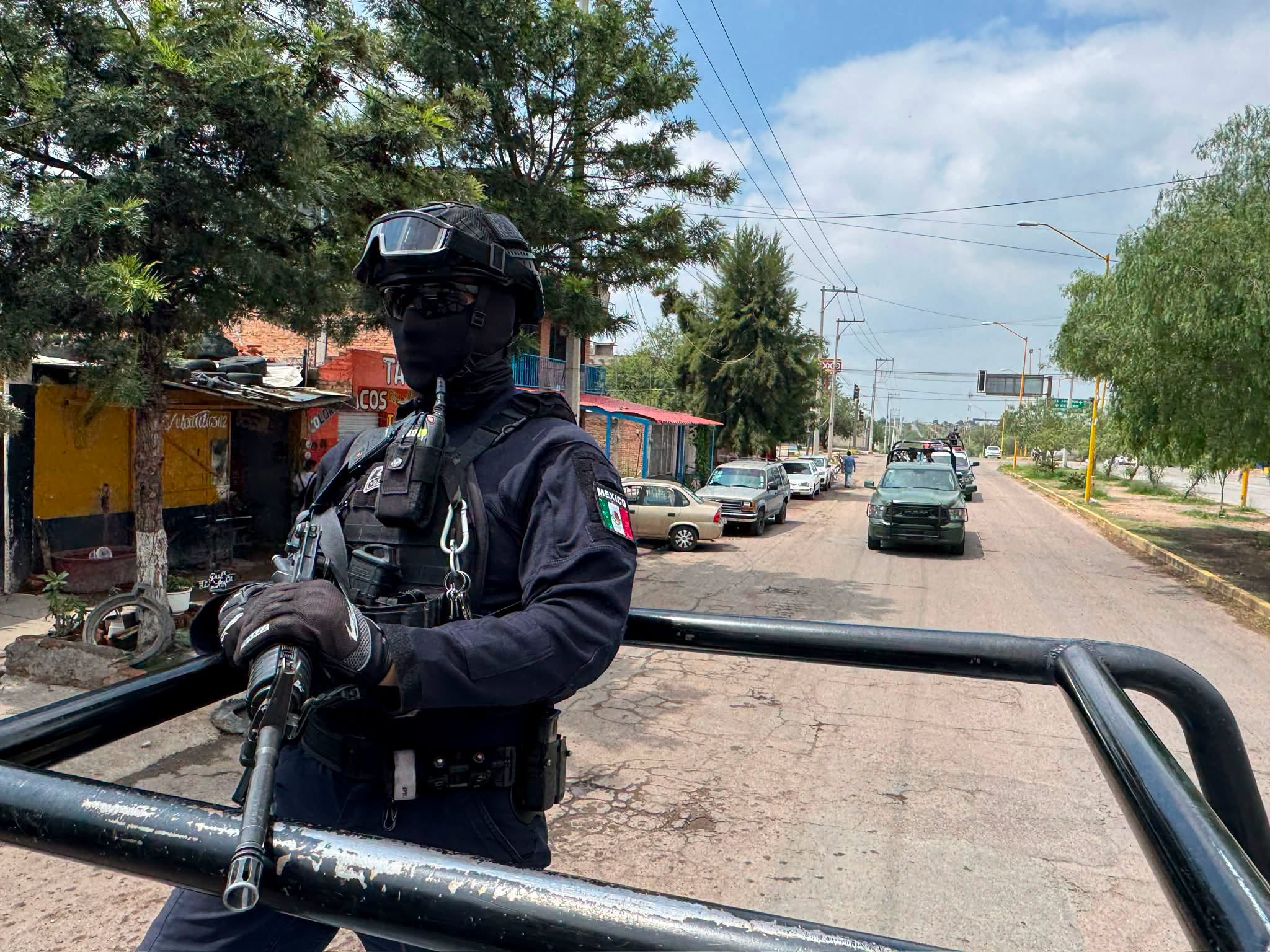 Refuerzan vigilancia en Rincón de Romos con recorridos coordinados entre corporaciones de seguridad