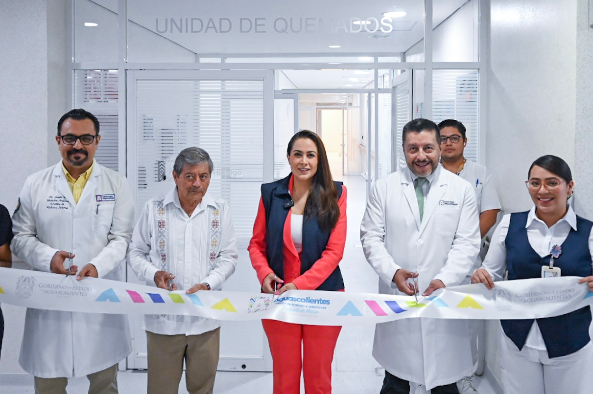 Tere Jiménez inaugura la Unidad de Atención a Pacientes con Quemaduras y la de Trasplante de Médula Ósea en el Hospital Hidalgo
