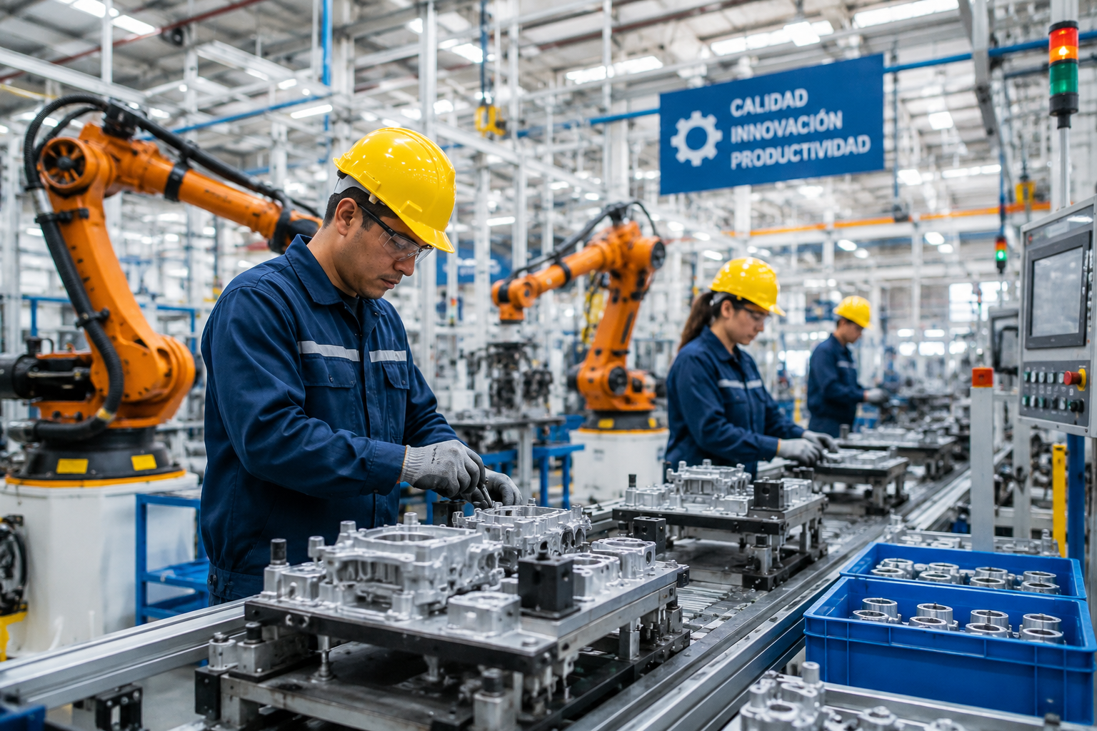 Crecen 6.8% las horas trabajadas en el sector manufacturero
