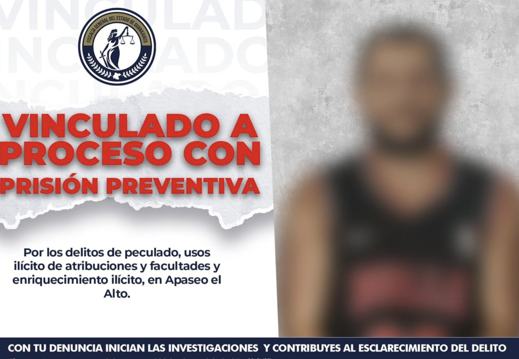 Tesorero de Apaseo El Alto ya está detenido; Fiscalíamantiene bajo reserva monto del presunto desfalco