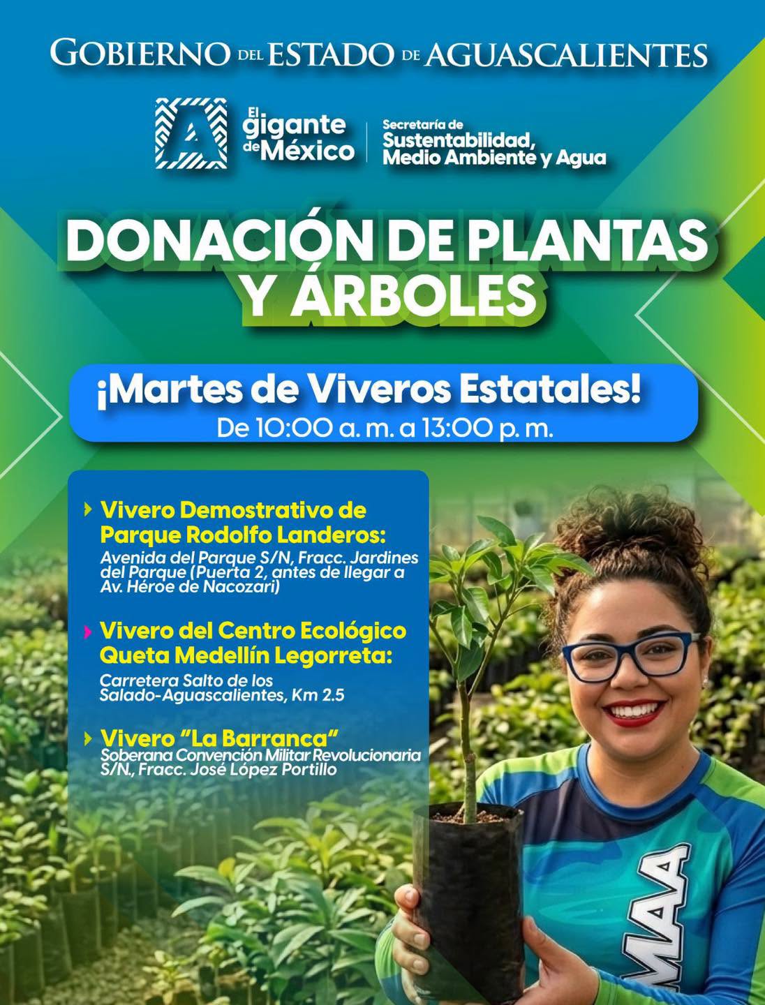 ¡Hoy hay donación de árboles!