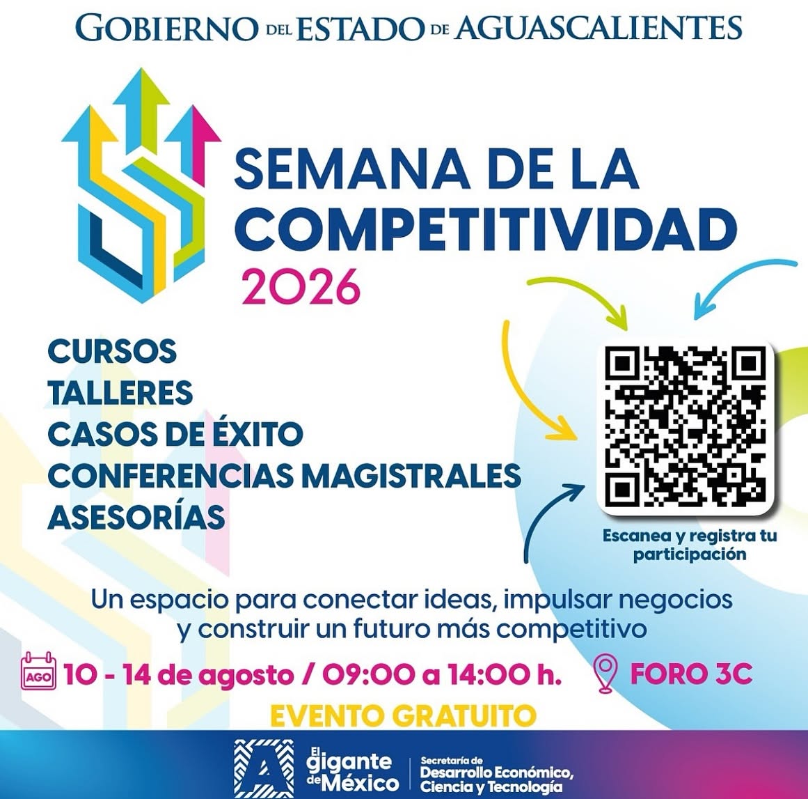 Semana de la Competitividad 2026 impulsará la innovación y el crecimiento de proyectos en Aguascalientes