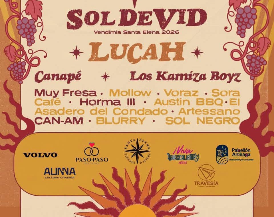 Vendimias Aguascalientes 2026 llevarán tradición, vino y música a Vinícola Santa Elena