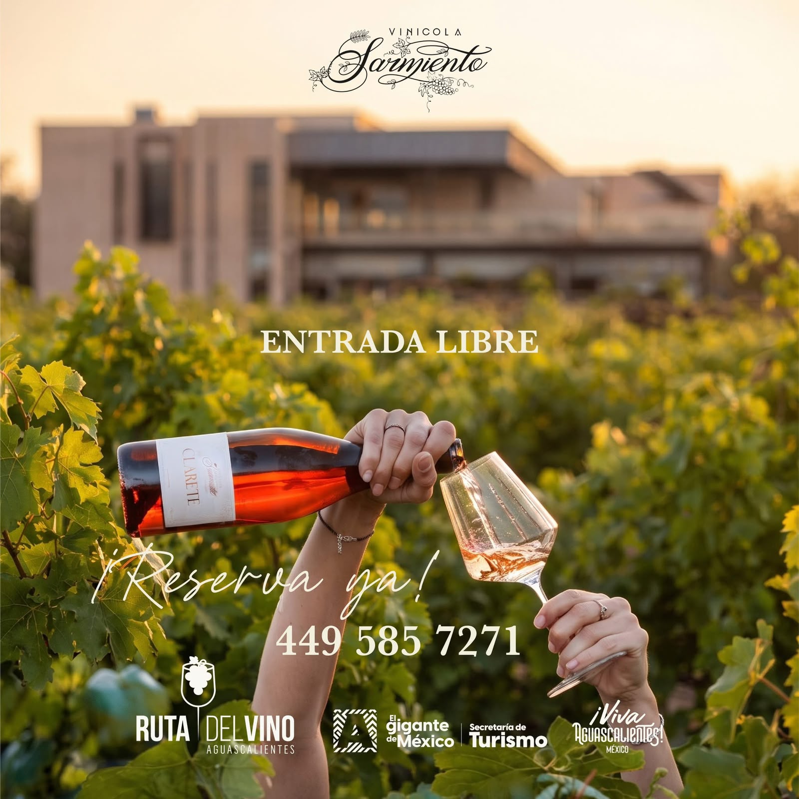 Vendimias en Vinícola Sarmiento ofrecerán vino, gastronomía y tradición este 8 y 9 de agosto