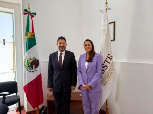 Tere Jiménez y Martí Batres