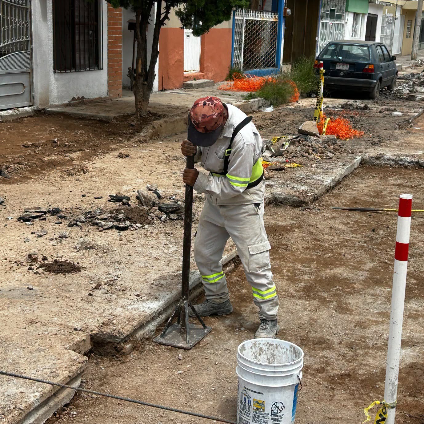 Avanzan trabajos de rehabilitación vial tras saneamiento de alcantarillado en San Marcos