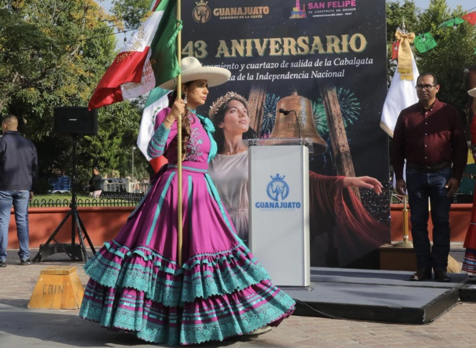 Libia Dennise encabeza inicio de festejos patrios en San Felipe con la Ruta de la Independencia