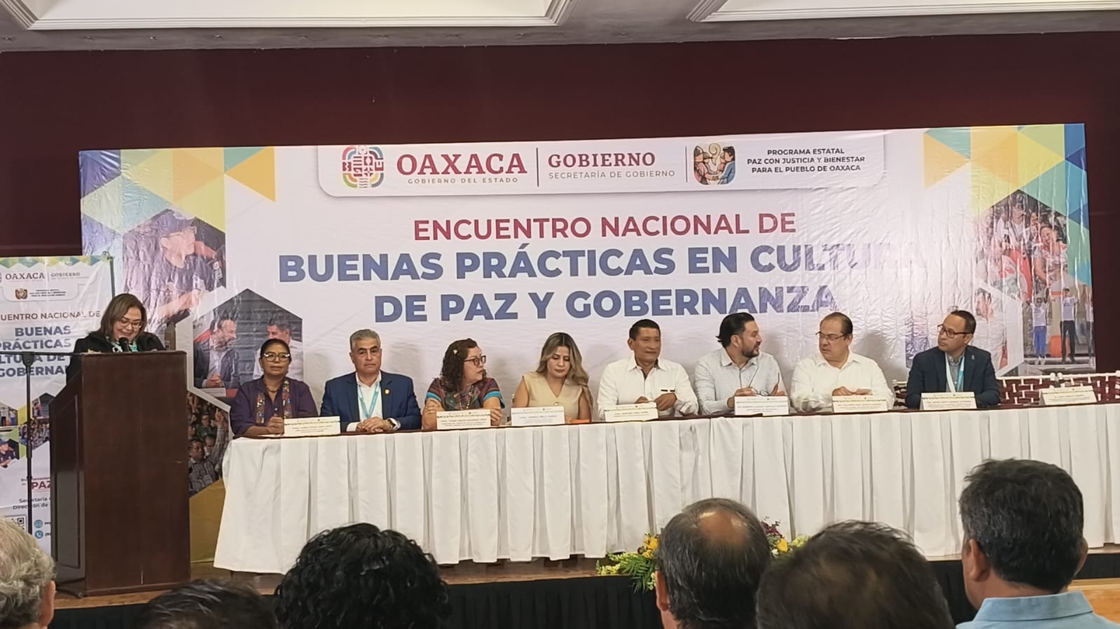 El secretario de Seguridad Pública del Estado participó en el Encuentro Nacional de Buenas Prácticas en Gobernabilidad y Cultura de Paz que se llevó a cabo en el estado de Oaxaca