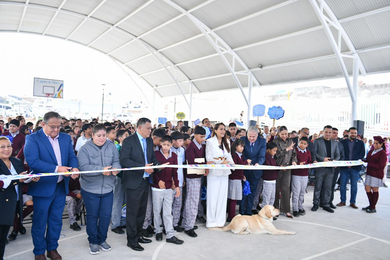 Inaugura Tere Jiménez nueva Telesecundaria en Vistas del Valle, al oriente de la ciudad