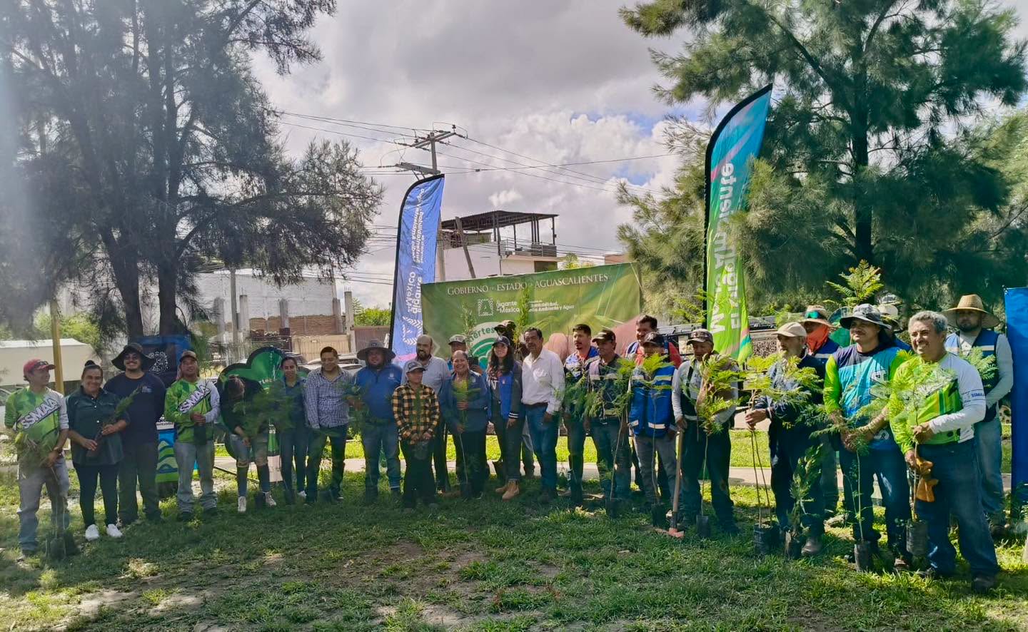 Reforestan Jesús María con 500 árboles nativos