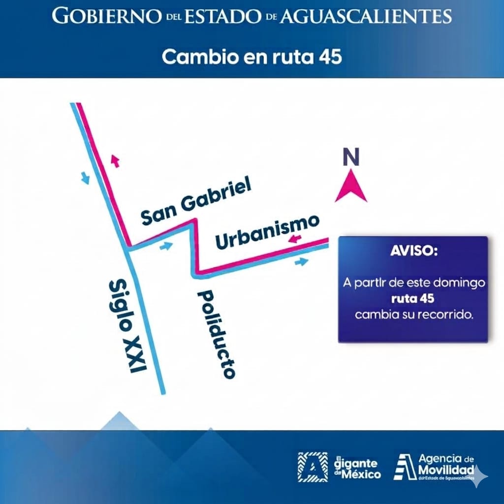 Ruta 45 modificará su recorrido en el fraccionamiento Guadalupe Peralta