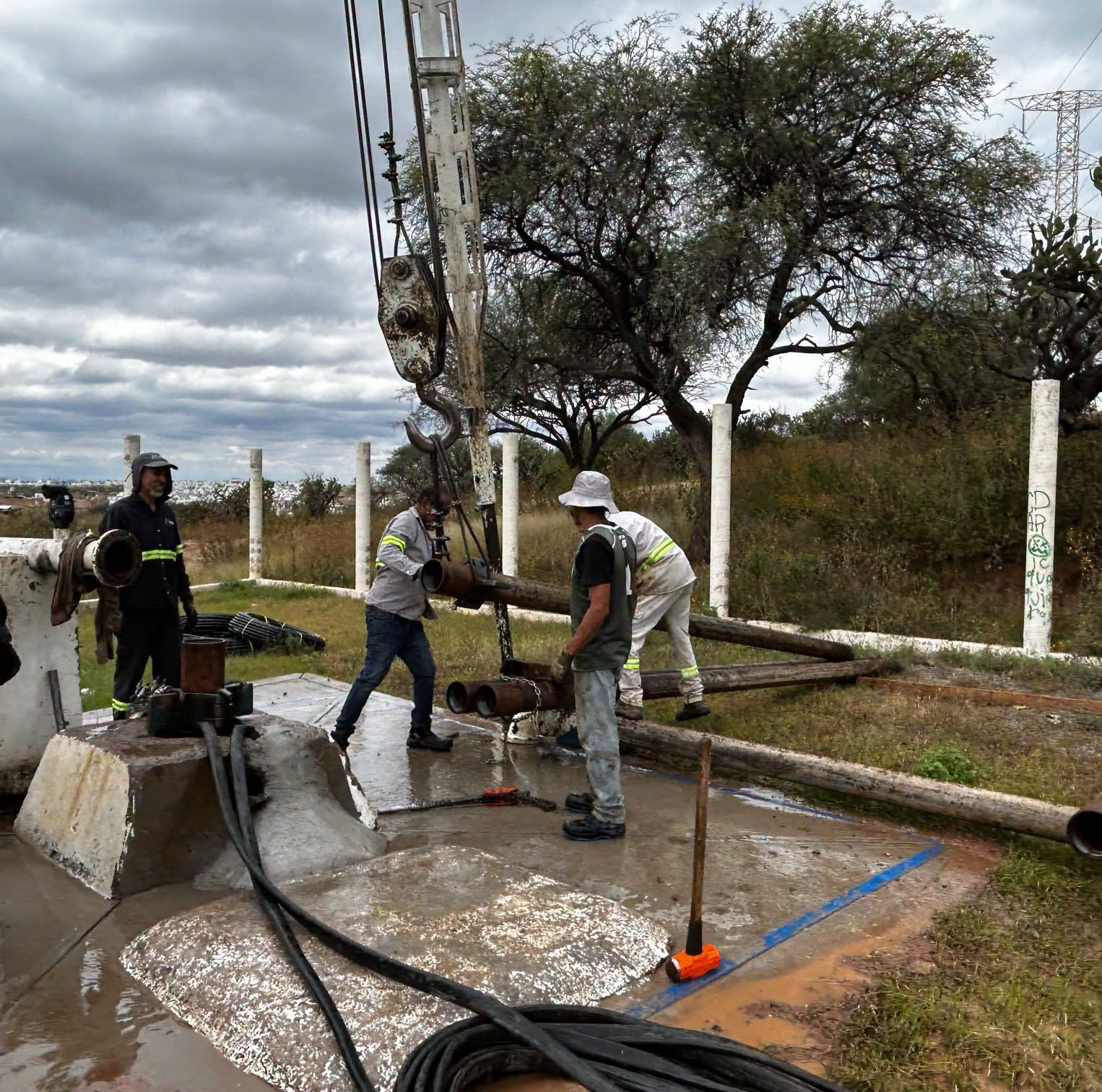 MIAA cambia equipo de pozo en Villas de Santa Teresita para mejorar el abasto de agua
