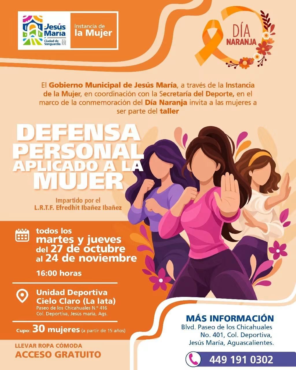 ¿Quieres aprender defensa personal? Jesús María abre taller gratuito para mujeres