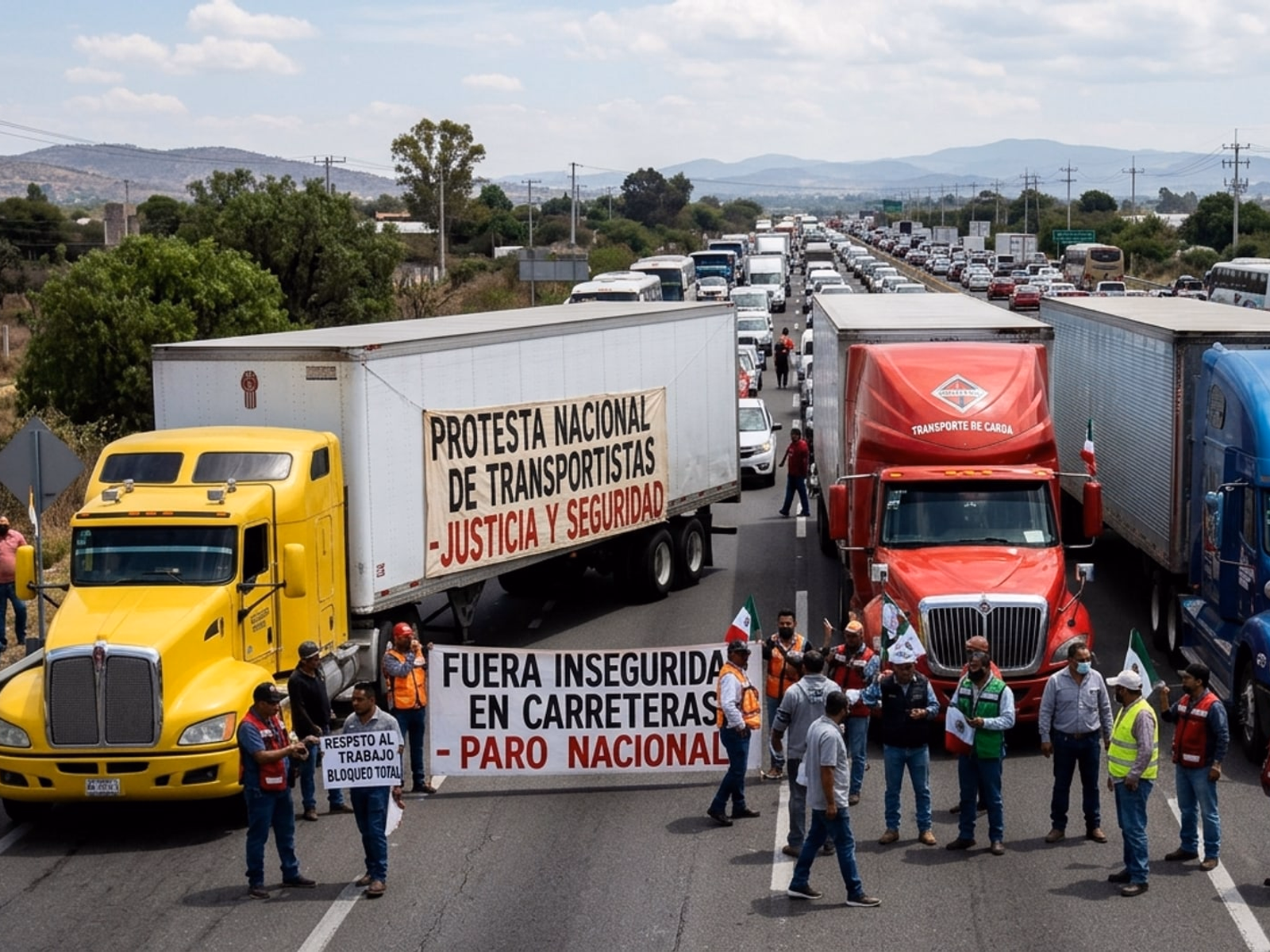 Transportistas de Aguascalientes se sumarán a paro nacional indefinido