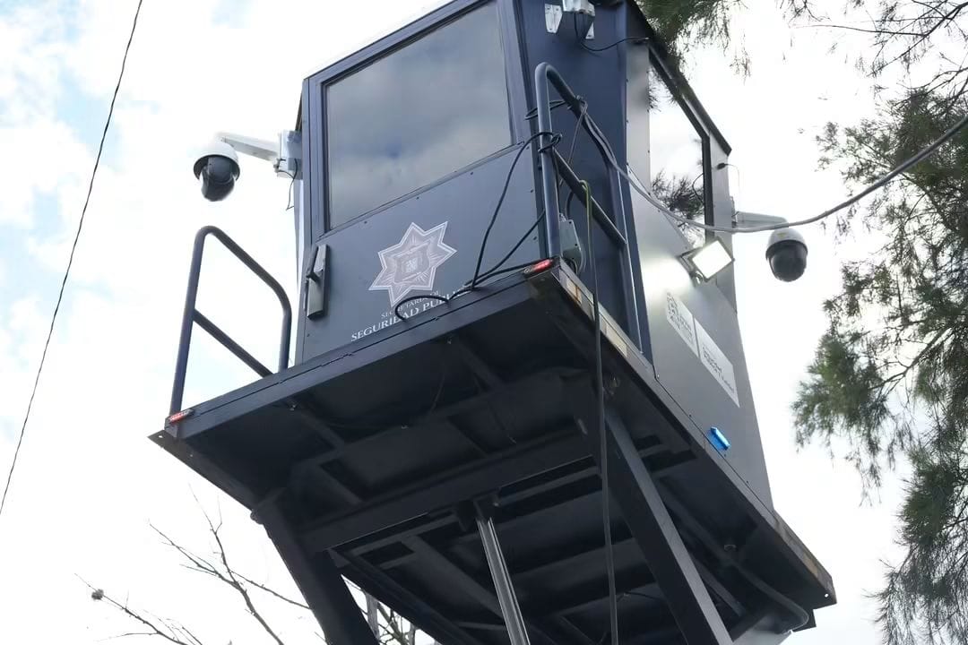 Instalan torres de videovigilancia móviles en colonias de Jesús María