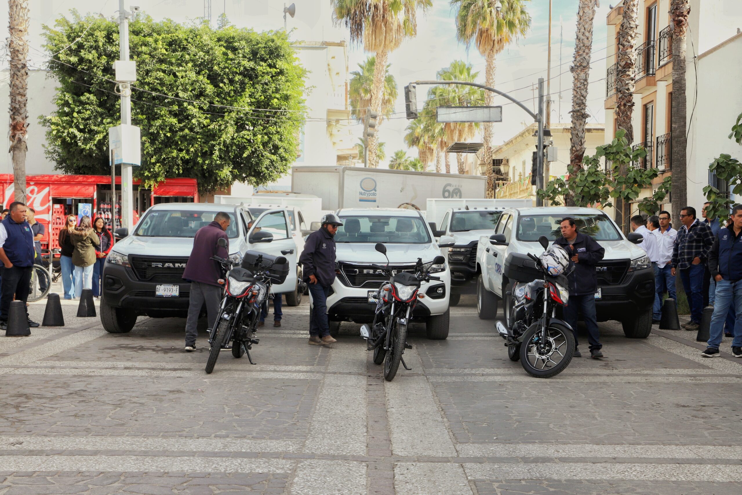 Jesús María equipa a CAPAS con cinco camionetas y tres motocicletas